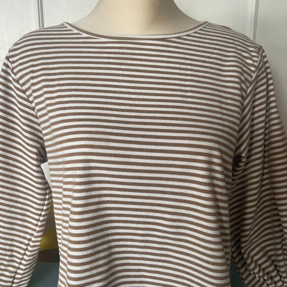Artlove Paris Striped puffed sleeve top - size medium, twee, tomatogirl, French - Picture 3 of 14